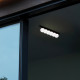 Lampada da soffitto a led in metallo con diffusori lineari in acrilico