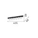 Lampada da soffitto lunga a led in metallo con diffusori lineari in acrilico