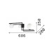 Lampada da soffitto moderna struttura in metallo e 3 diffusori in vetro acidato