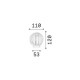 Lampada da tavolo a led dimmerabile con batteria ricaricabile