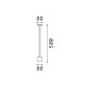 Lampada da tavolo a led dimmerabile con struttura in alluminio alta e stretta