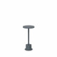 Lampada da tavolo a led dimmerabile con struttura in alluminio bassa e larga