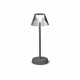 Lampada da tavolo a led dimmerabile struttura iin metallo e pvc