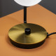 Lampada da tavolo dal design moderno con diffusore in vetro soffiato