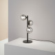 Lampada da tavolo design moderno con 3 diffusori in vetro soffiato