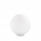 Lampada da tavolo media con base in metallo e diffusore in vetro soffiato