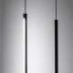 Lampada da terra a led con struttura in metallo e diffusore in policarbonato 