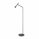 Lampada da terra a led moderna con struttura in metallo e diffusore orientabile