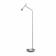 Lampada da terra a led moderna con struttura in metallo e diffusore orientabile