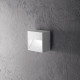 Lampada segnapassi da esterno a led con struttura in alluminio quadrata