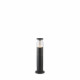Paletto luce da giardino con struttura bassa in alluminio e diffusore in vetro