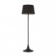 Piantana moderna in metallo con paralume in lamina di pvc