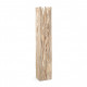 Piantana rustica struttura in metallo e rami decorativi in legno