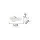 Plafoniera a led con struttura in metallo dal design moderno