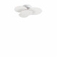 Plafoniera a led con struttura in metallo dal design moderno