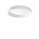 Plafoniera a led grande con struttura in metallo e diffusore rotondo