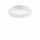 Plafoniera a led media con struttura in metallo e diffusore rotondo