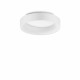 Plafoniera a led piccola con struttura in metallo e diffusore rotondo