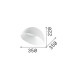 Plafoniera a led struttura in metallo e diffusore in policarbonato orientabile