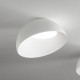 Plafoniera a led struttura in metallo e diffusore in policarbonato orientabile