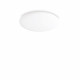 Plafoniera a led struttura in metallo e diffusore in vetro rotondo