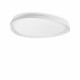 Plafoniera grande a led con struttura in metallo e diffusore in policarbonato