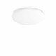Plafoniera grande a led struttura in metallo e diffusore in vetro rotondo