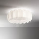 Plafoniera grande in metallo diffusore con lastre di vetro dal design moderno