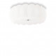 Plafoniera grande in metallo diffusore con lastre di vetro dal design moderno