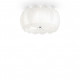 Plafoniera in metallo diffusore con lastre di vetro dal design moderno