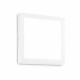 Plafoniera led quadarata grande struttura in acciaio e diffusore in acrilico