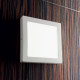 Plafoniera led quadarata grande struttura in acciaio e diffusore in acrilico