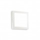 Plafoniera led quadarata piccola struttura in acciaio e diffusore in acrilico