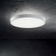 Plafoniera led rotanda grande struttura in alluminio e diffusore in acrilico
