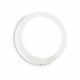 Plafoniera led rotonda grande con struttura in acciaio e diffusore in acrilico