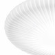 Plafoniera media a led con montatura in metallo e diffusore in vetro rotondo