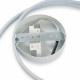 Plafoniera moderna a led circolare montatura in metallo e diffusore in acrilico
