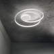 Plafoniera moderna a led circolare montatura in metallo e diffusore in acrilico