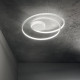 Plafoniera moderna a led circolare montatura in metallo e diffusore in acrilico