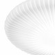 Plafoniera piccola a led con montatura in metallo e diffusore in vetro rotondo