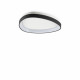Plafoniera piccola a led con struttura in metallo e diffusore in policarbonato