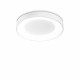 Plafoniera piccola a led con struttura in metallo riflettente rotonda