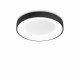 Plafoniera piccola a led con struttura in metallo riflettente rotonda
