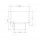 Faretto da soffitto moderna con 2 sorgenti luminose struttura in alluminio