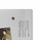 Orologio da parete orizzontale con calendario e lavagna magnetica "S-ENSO"
