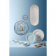 Set 5pz contenitori per aperitivo dalle linee contemporanee in melammina