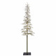 Albero di natale Abete alpino innevato con 150 Micro LED h.180