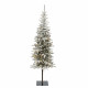 Albero di natale innevato da interno con 160 led h.180