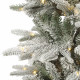 Albero di natale innevato da interno con 160 led h.180