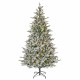 Albero di natale innevato da interno con 320 led h.180